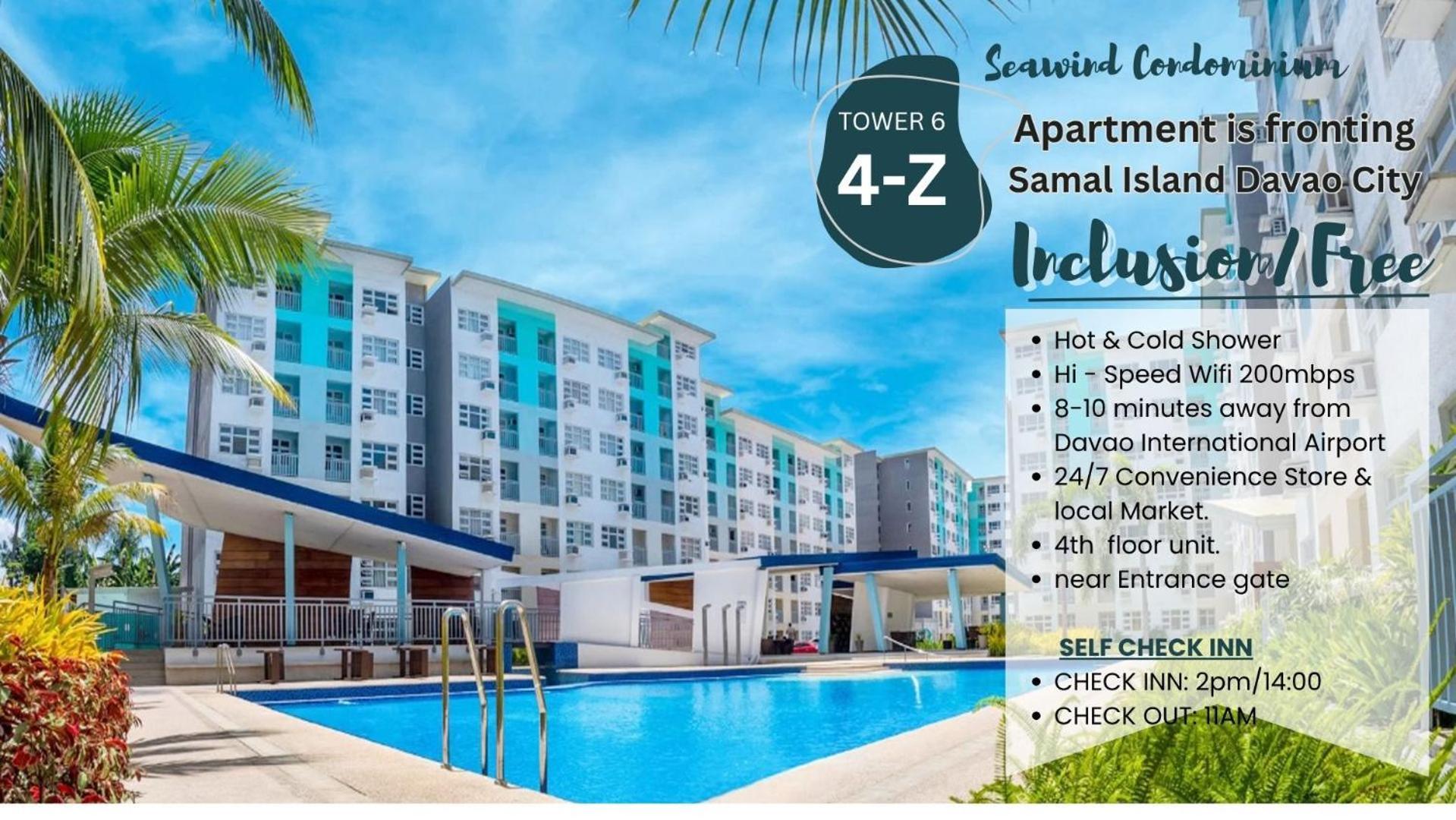 4Th Floor - Sea View Of Seawind Condominium Davao City Exteriör bild